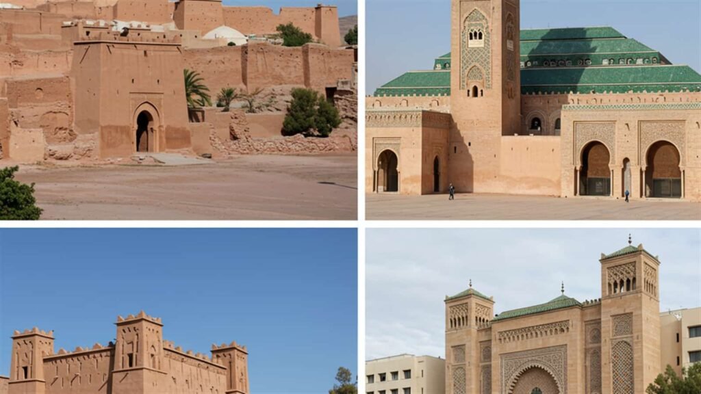 Timeline of Moroccan architecture from Berber origins to Moorish and modern styles